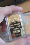 Replica CREDIT SUISSE 24K Gold Plated Bullion Bar 1 oz