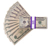 $24,000 Prop Money (4 Stacks: $20 Bills, $100 Bills, New Series)