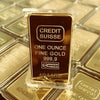 Replica CREDIT SUISSE 24K Gold Plated Bullion Bar 1 oz